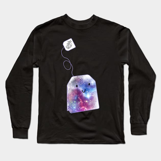 Space Tea Long Sleeve T-Shirt by Zefkiel